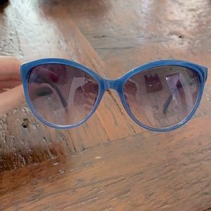 Michael Kors Crosby Teal Blue Cat Eye Sunglasses